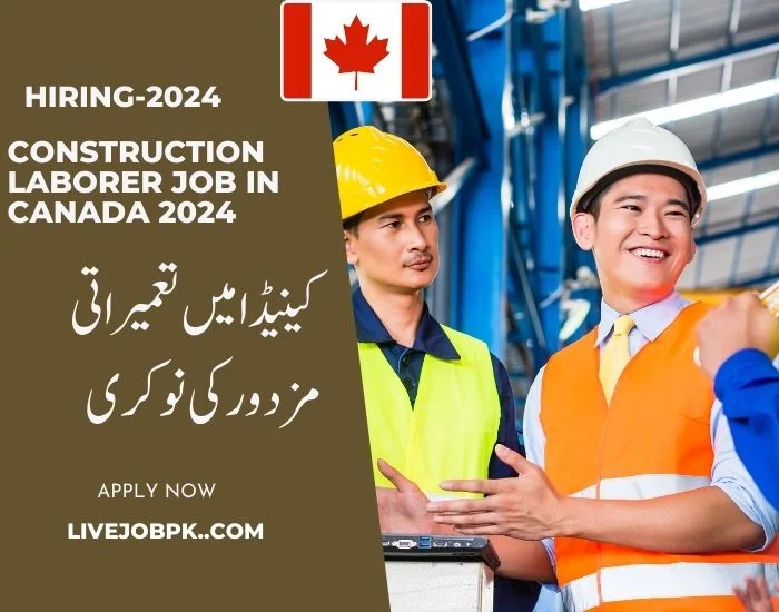 Construction laborer Job In Canada 2024