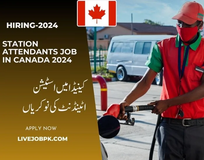 Station attendants job in Canada 2024